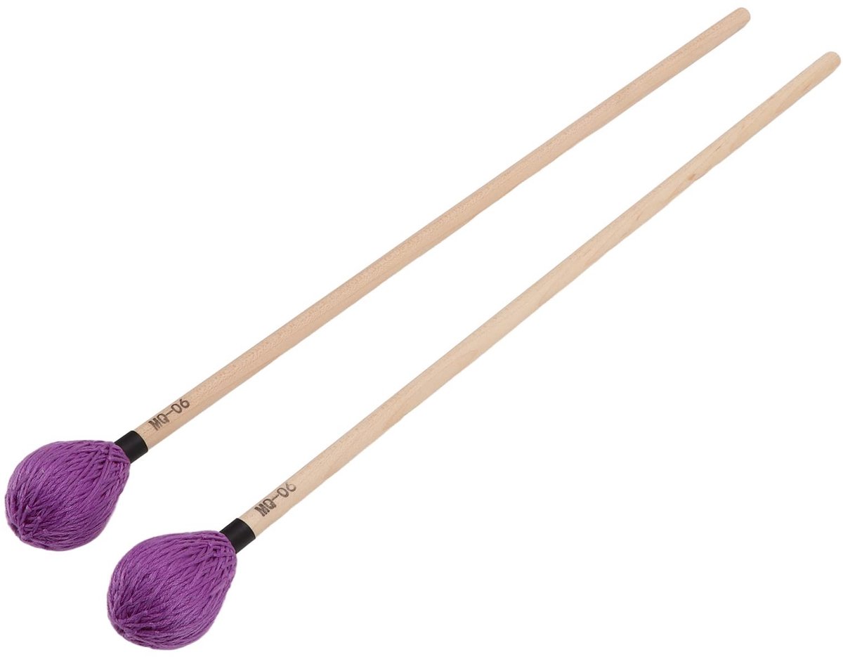Dailygoods- Marimba Mallets Medium Harde Kop - Esdoorn Handvat - Percussie Instrumenten - Duurzaam - Comfortabel - Zacht Spel