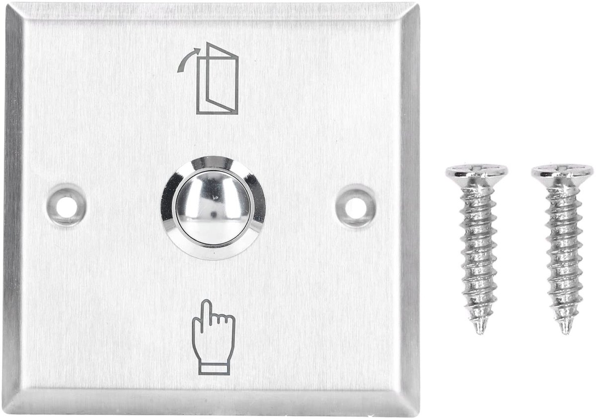 Dailygoods - Deur Opener - Hoogwaardig RVS - Voor Toegangscontrolesystemen - Betrouwbaar en Duurzaam - Veiligheid - Ideaal voor Bedrijven - RVS