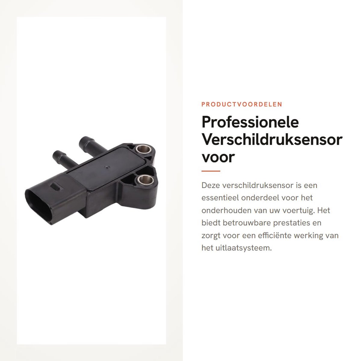 Dailygoods- Verschildruksensor DPF Uitlaat - Compatibel met CX5 2.2L - Hoogwaardige Reserveonderdelen - Auto Accessoires - Verbeterde Prestaties - Betrouwbare Kwaliteit - Uitlaatdruksensor