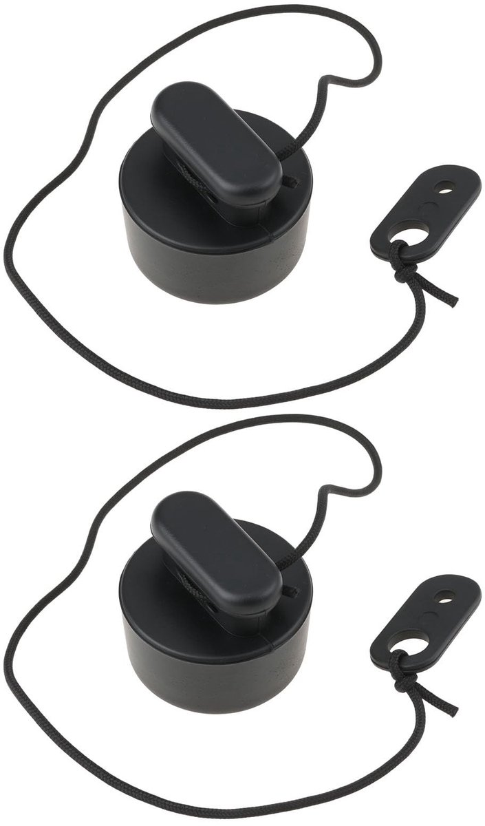 Dailygoods- Drain Plug 35mm - 2x Opblaasbare Drain Plug Bungs - Kunststof/Rubber - Duurzaam - Eenvoudige Installatie - Waterbestendig - Afvoerklep