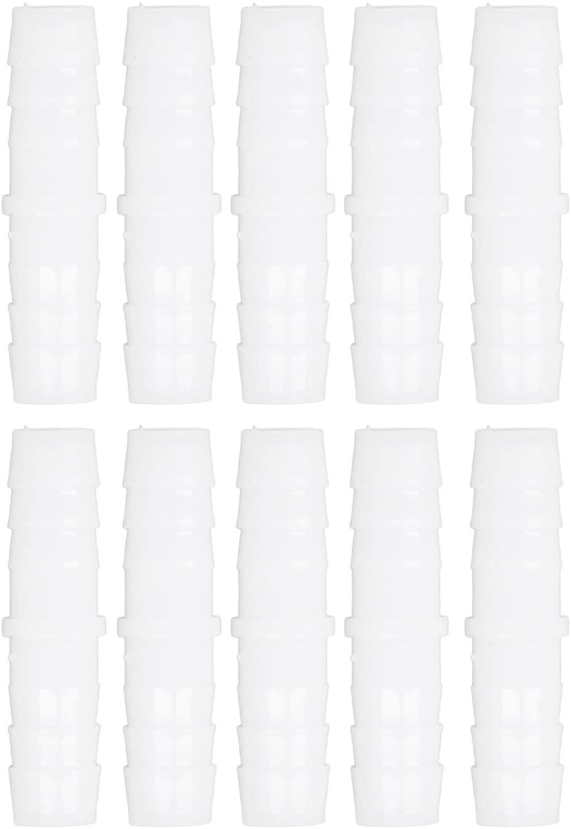 Dailygoods - Kunststof Slangpilaar Fitting - Duurzame Prikkeldraad Splicer - Perfect voor reparatie - 10 Stuks - Betrouwbare adapter voor tuinaanleg -...