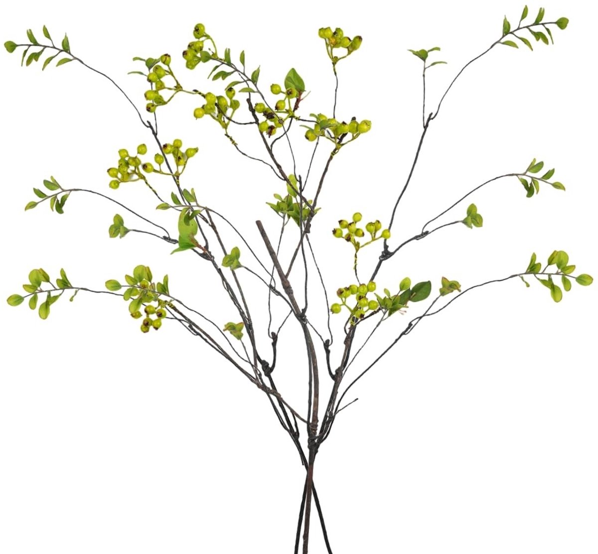 Dailygoods- Kunstplanten 95 cm Hoog - Kunstplanten voor Binnen - Ficus/Eucalyptus - Decoratie voor Bruiloft - Tafeldecoratie - Duurzaam en Herbruikbaar - Decoratieve Planten