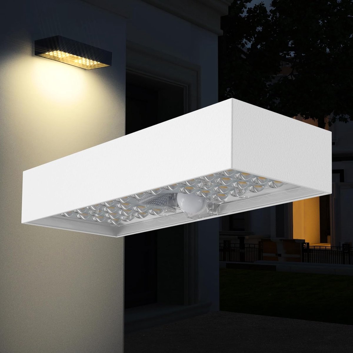 Draadloze Buitenwandlamp op Zonne-energie met Bewegingsmelder IP65 Neutraal Wit