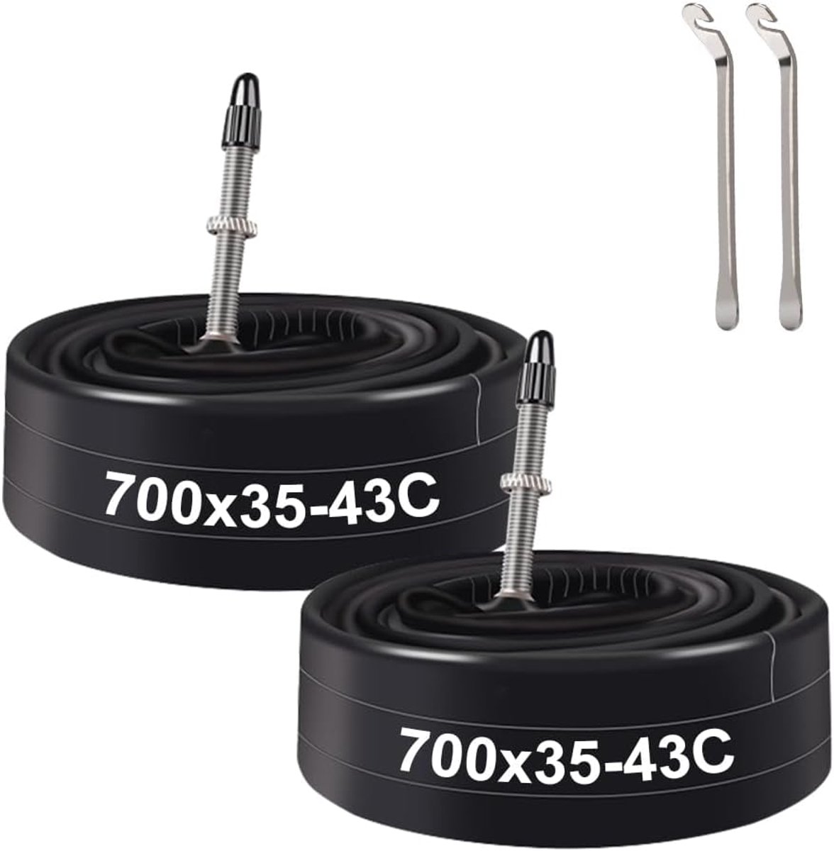 Fiets Binnenband - Reserve Band - Fietsen Onderhouden - Brede Compatibiliteit - 700Cx35-43C - Zwart