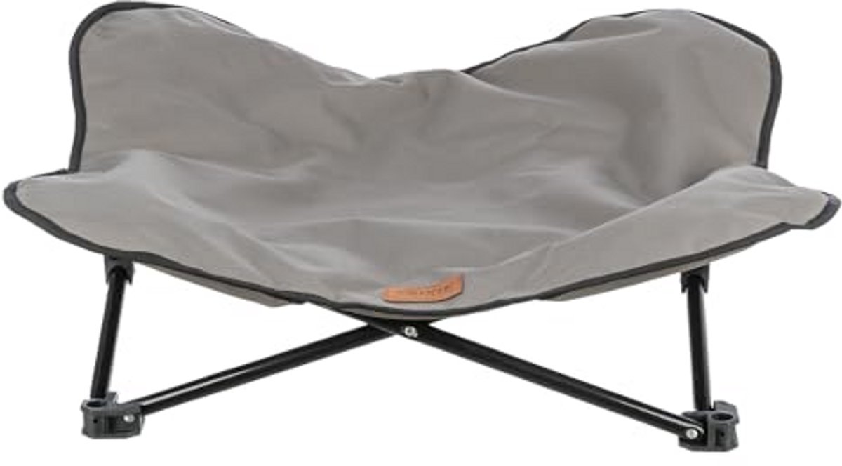 Honden campingbed - Verhoogd huisdierbed - Comfortabel reizen - Opvouwbaar en draagbaar - 70 x 70 cm - Grijs