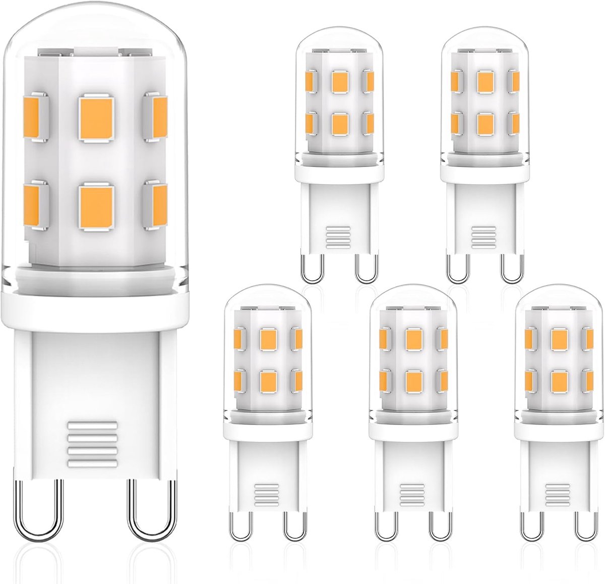 Ledlampen G9 - Mini lampen - Energie besparen - Warm wit licht - 5 stuks - Niet gespecificeerd