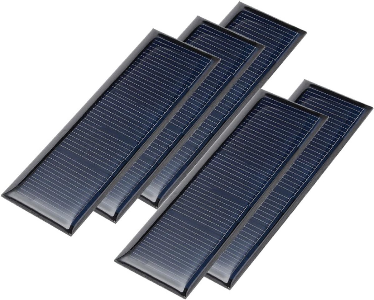 Mini Zonnepaneel - Zonnecel Module - Energie Opwekken - Hoge Efficiëntie - 90x30mm - Zwart Blauw