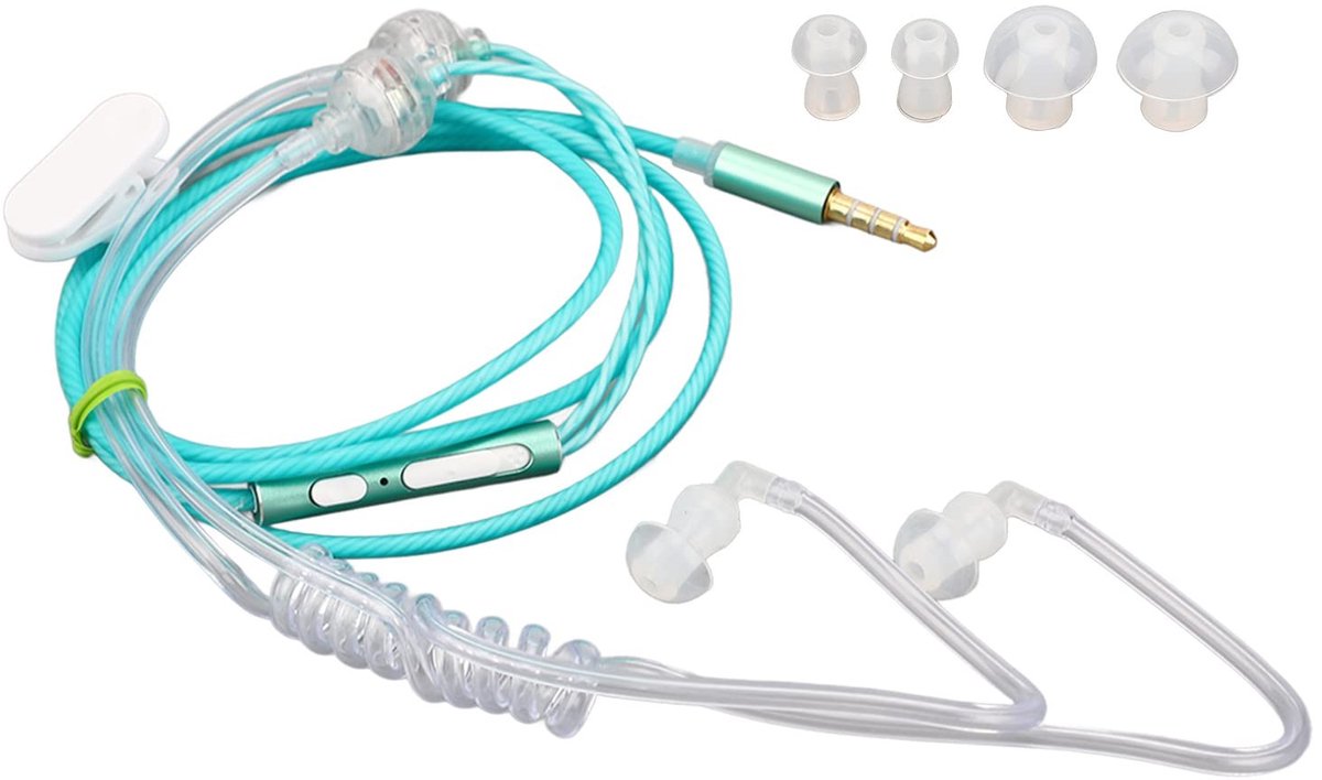 Dailygoods - In-ear Binaurale Hoofdtelefoon - Anti-straling Geluidsisolatie - Groente - Ruisonderdrukking Oordopjes - Geschikt voor Laptop en Tablet -...