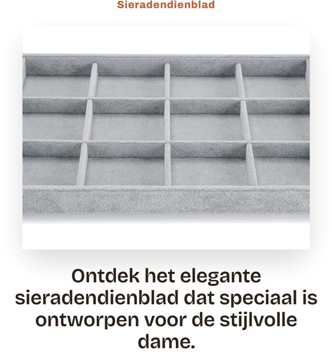Dailygoods- Sieradendienblad Stapelbaar - Sieradenopberger met Ritsen - Organizer - Sieradendisplay - 12 Vakken - Hoogwaardig Houtcomposietmateriaal