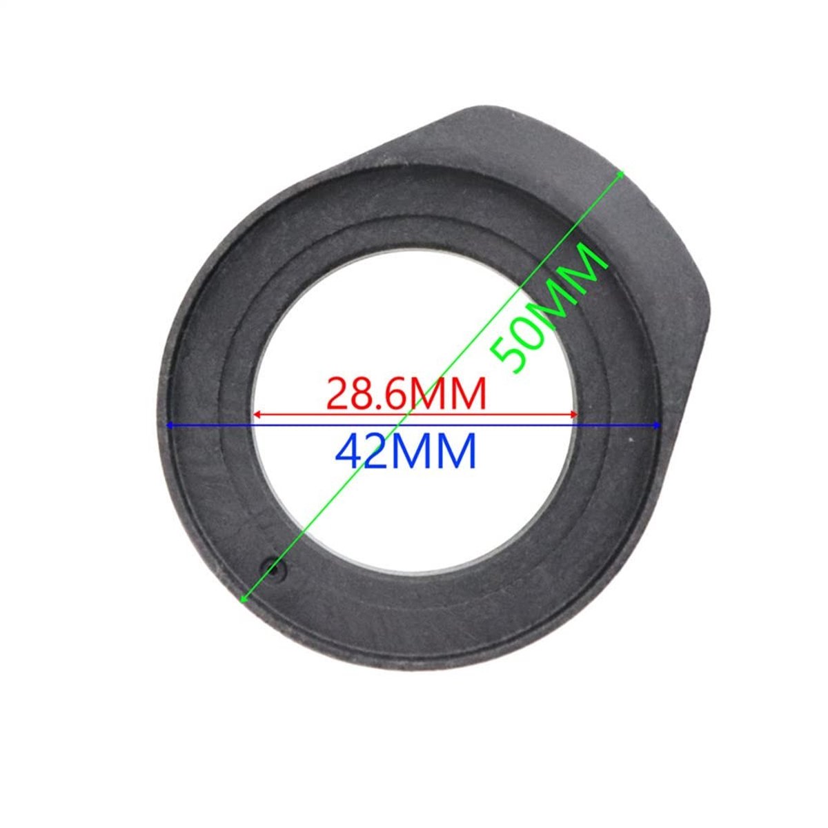Dailygoods - Headset Spacer - Mountainbike Fietsen - Set van 4 Stuks - Zwart - Fietsvork Spacer - Duurzaam en Lichtgewicht - Geschikt voor Stuurbuizen