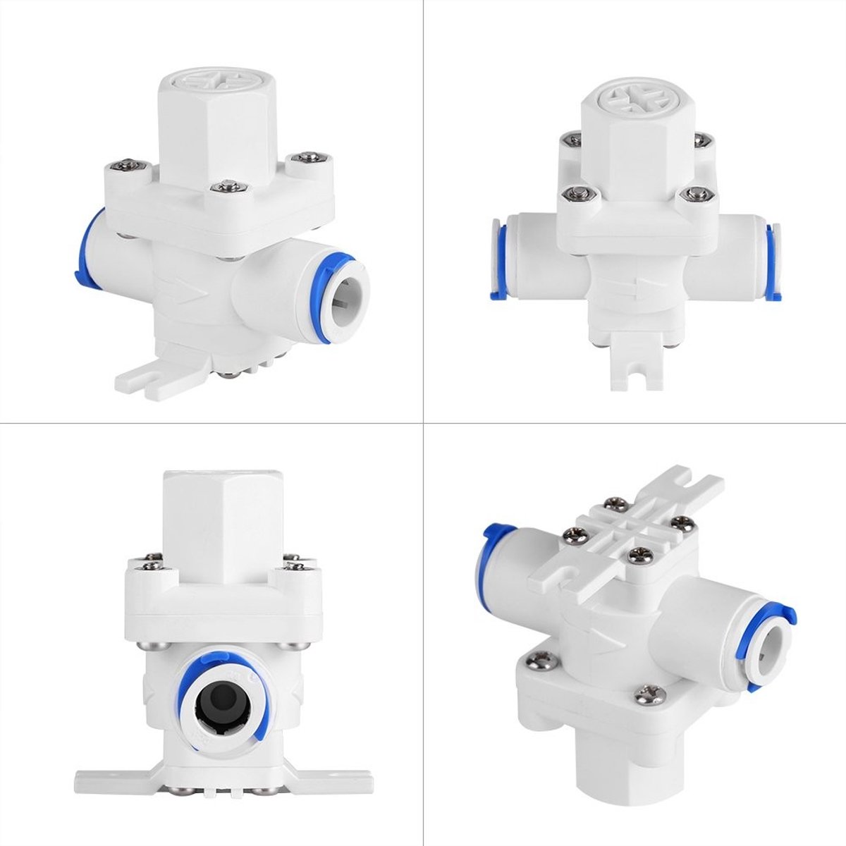 Dailygoods- Waterdrukregelaar met Filterbescherming - Rotonde Drukventiel - Hoogwaardige Kunststof - Stabiele Waterdruk - Geschikt voor RO Systeem - Duurzaam en Schokbestendig