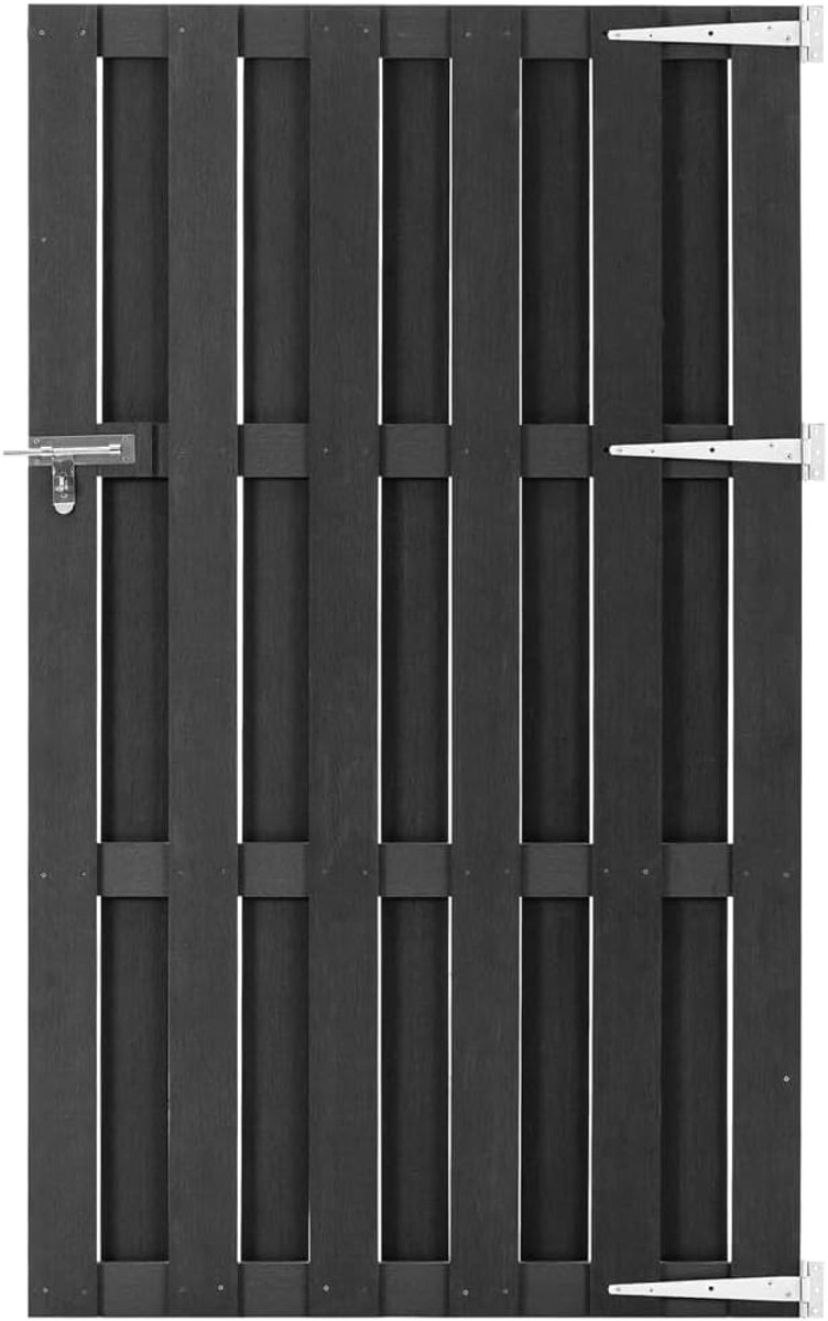 Tuinpoort - WPChek - Privacy en veiligheid - Weerbestendig - 100 x 180 cm - Grijs