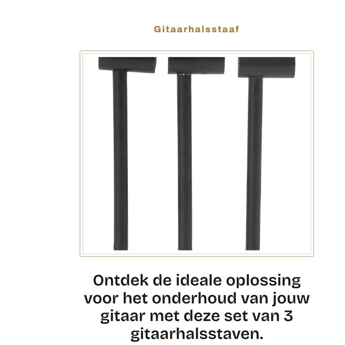 Dailygoods - Gitaarhalsstaaf - Instelgereedschap - Zwart - Onderhoud - Perfecte pasvorm voor gitaristen - Geschikt voor 6,35 mm 7 mm 8 mm