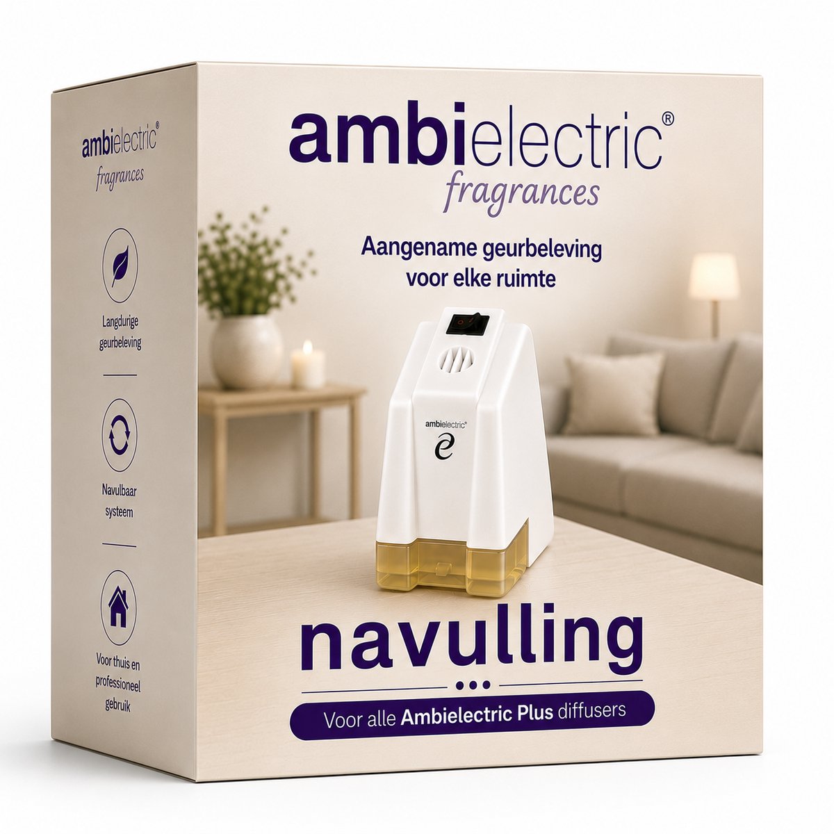 Navulling Relax geur voor Ambielectric elektrische geurverspreider - Voor Rust en Balans - Geurverspreider aroma diffuser