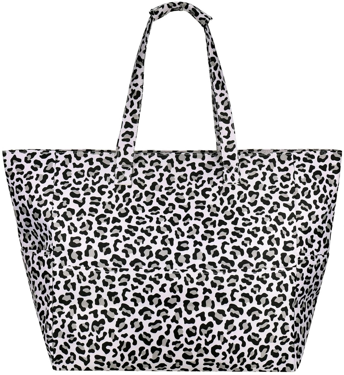 Dailygoods- Strandtas XXL - Waterdichte Strandtas - Opvouwbare Handtas - Met Ritssluiting - Meerdere Vakken - Stijlvol Ontwerp