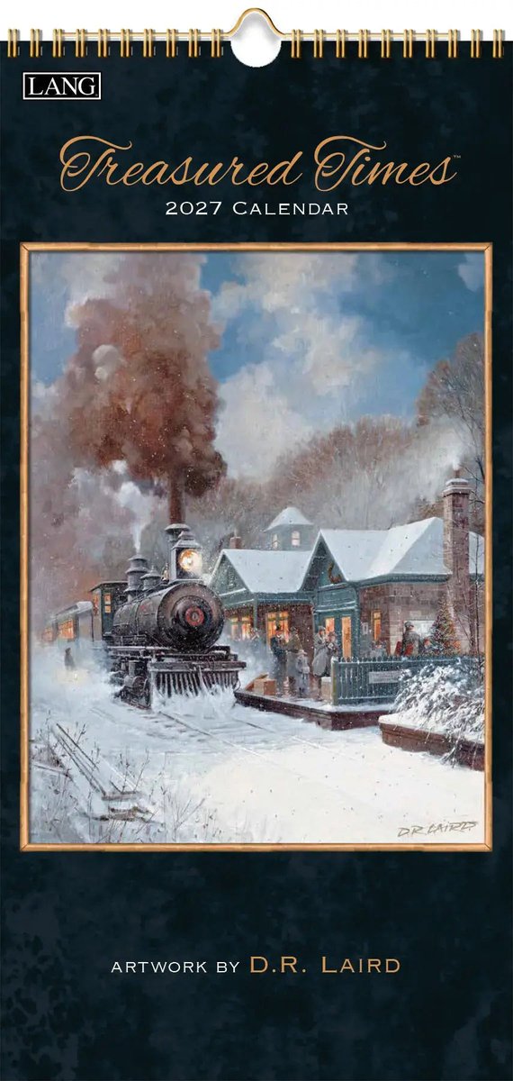 Treasured Times Kalender 2027 Small ( 19,5 cm x 39 cm )