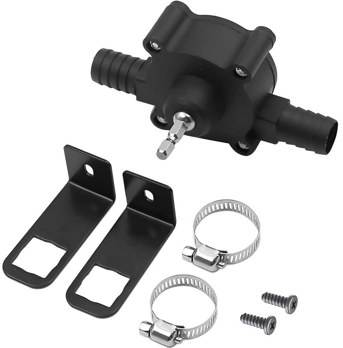Dailygoods - Elektrische handboormachinepomp - Vloeistofoverdracht - Zwart - Zelfaanzuigende pomp - 40 Liter per minuut - Geschikt voor water en olie