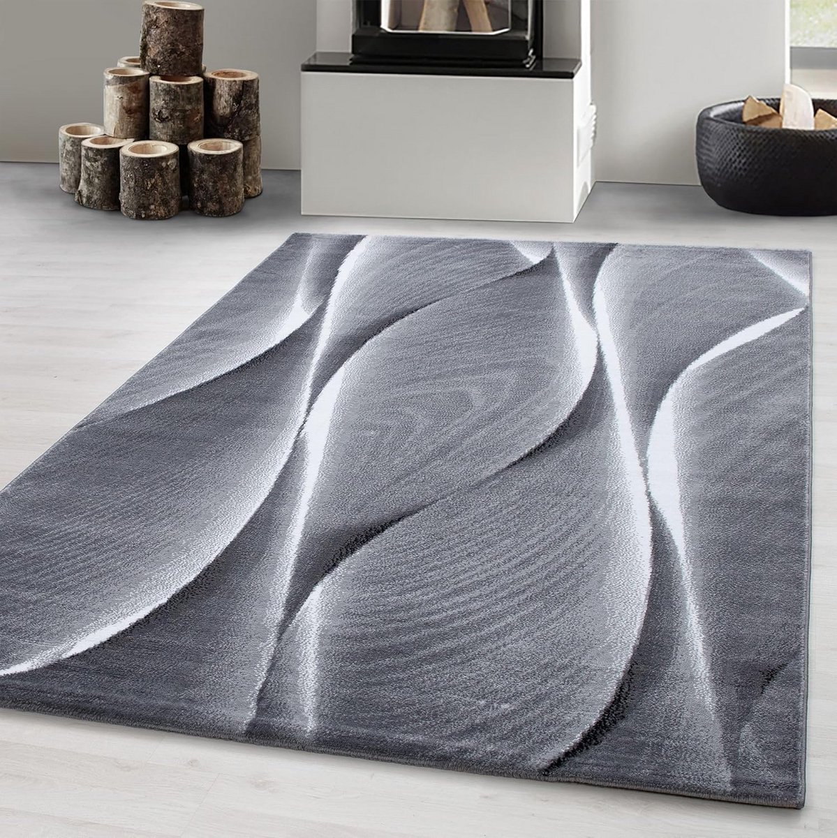 Laagpolig vloerkleed - Abstract tapijt - Woonkamer aankleden - Geschikt voor vloerverwarmi