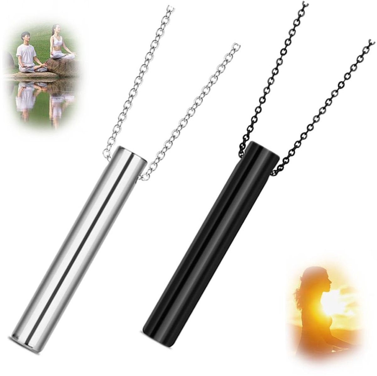 Dailygoods - Meditatie Ademhaling Ketting voor Stressverlichting