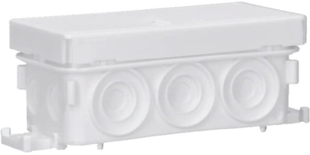 Aansluitdoos Verdeeldoos - Opbouw Kast - Vochtige Ruimtes - IP55 Spatwaterdicht - 89x42x37 mm - Wit