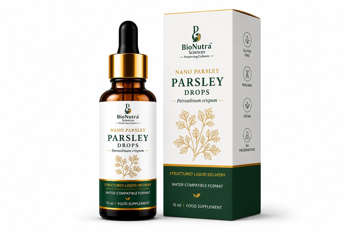 Nano Parsley seed extracts drops, bioavailable active micronutrient drops-15ml