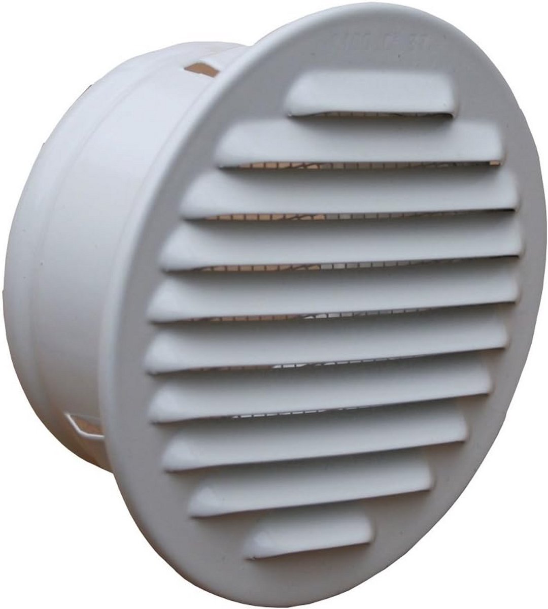 Ventilatierooster Aluminium - Afzuigkap rooster - Ventilatie Verbeteren - Met insectenwering - 150 mm - Wit