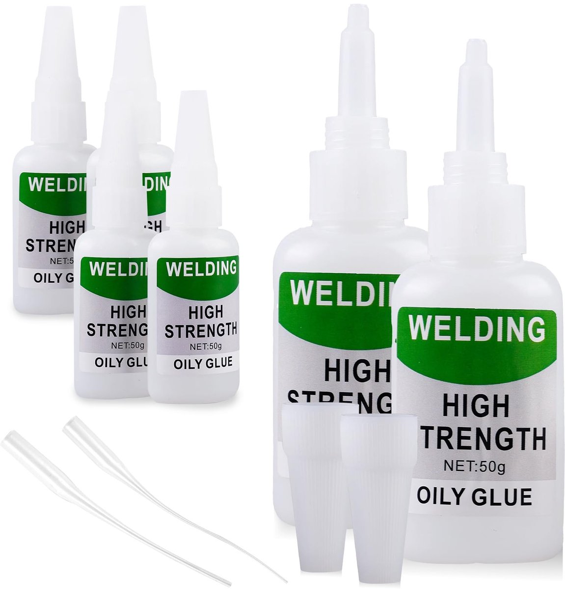 Dailygoods- Superlijm Extra Sterk - Waterbestendig - 6 Stuks - 50 Gram - Universele Lijm - Hittebestendig - Naaldpuntsmondstuk - Secondelijm