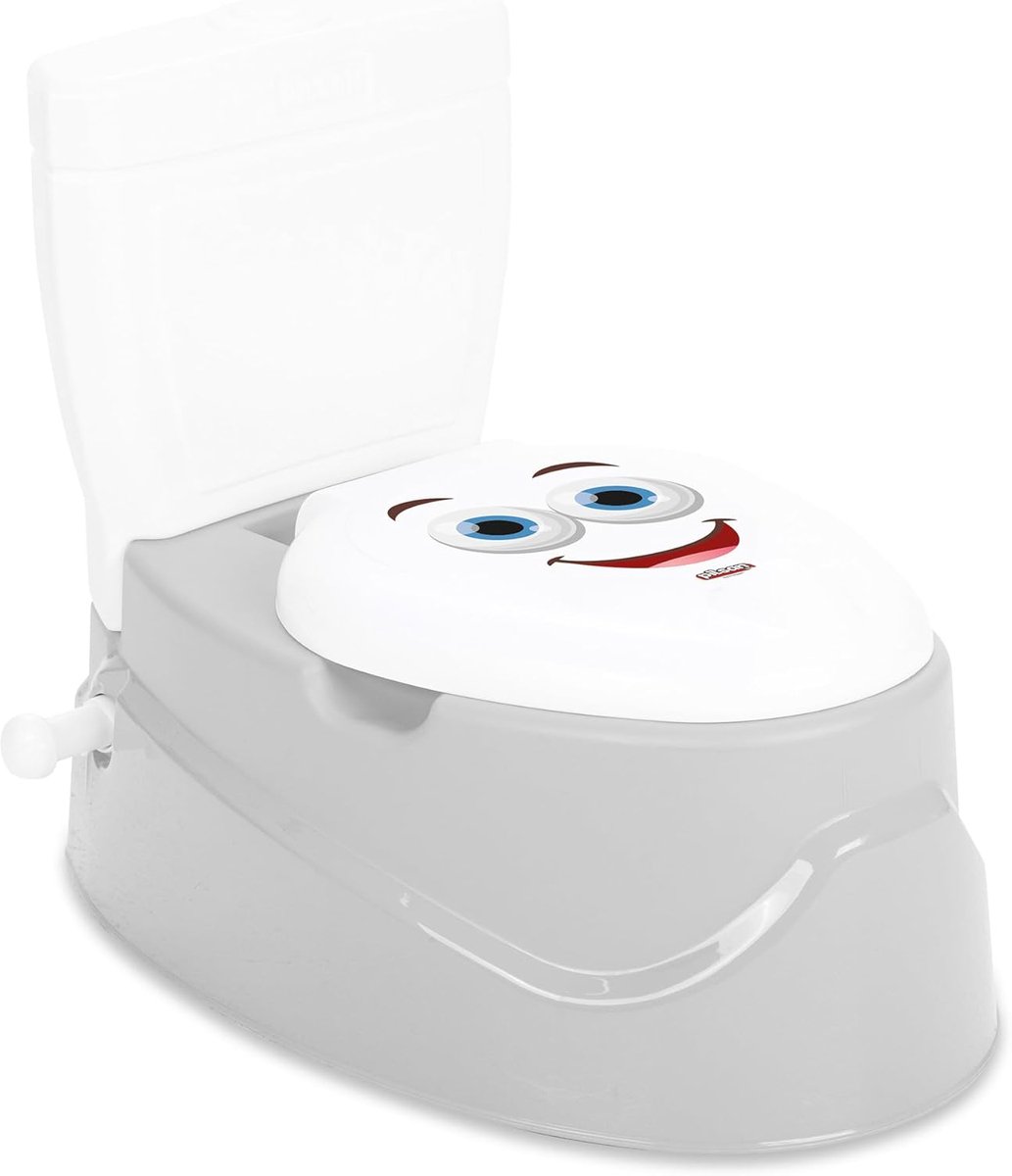 Potty Training Zitting - Kinder Toilet - Zindelijkheidstraining Baby - Met Muziek Beloning - 43 x 28 cm - Grijs