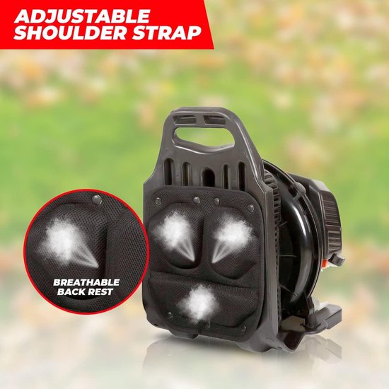 Krachtige 52cc Backpack Bladblazer - Lichtgewicht met Comfortabele Schouderbanden van Merkloos	 — afbeelding 5