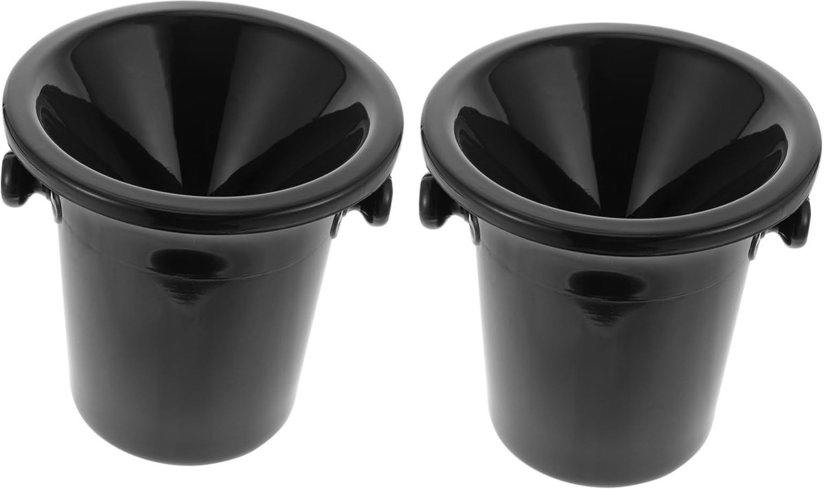 Dailygoods- IJsemmer Dubbelwandig met Deksel - Ijsemmer voor Bierflessen - Ijsemmer Champagne - Ijsemmer Groot - Ijsemmer met Tang - Perfect voor Wijnproeverijen - Wijnemmer