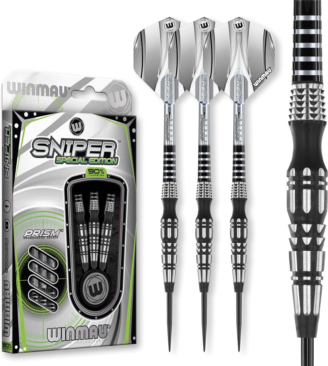 Dartpijlen Set - Stalen Darts - Precisie Werpen - 90% Tungsten - 23 Gram - Zilver