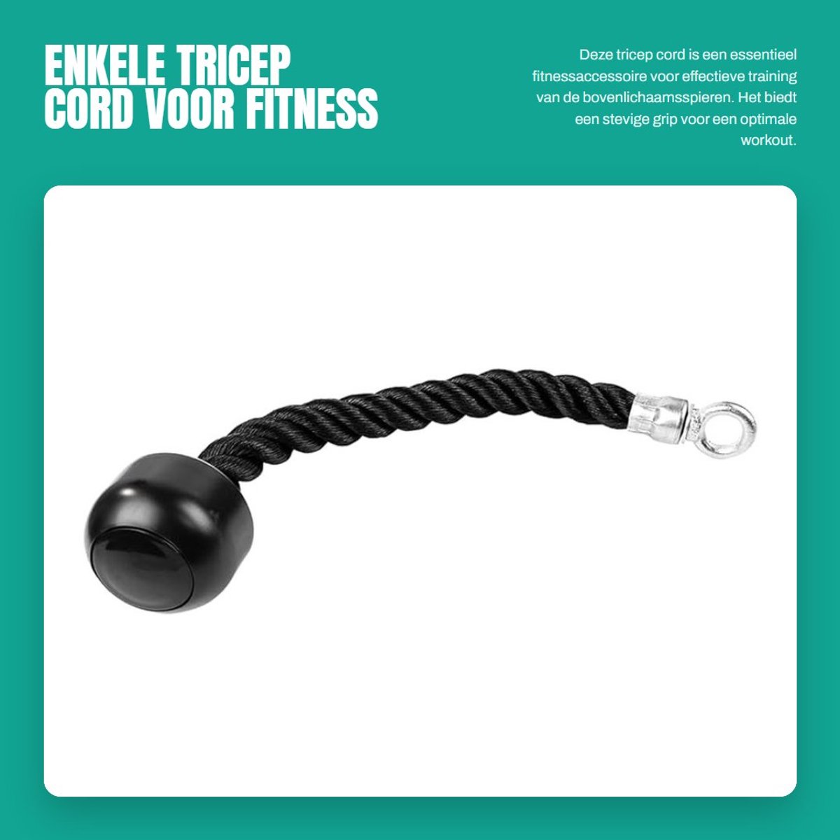 Dailygoods - Enkele Tricep Cord voor Fitness en Krachttraining