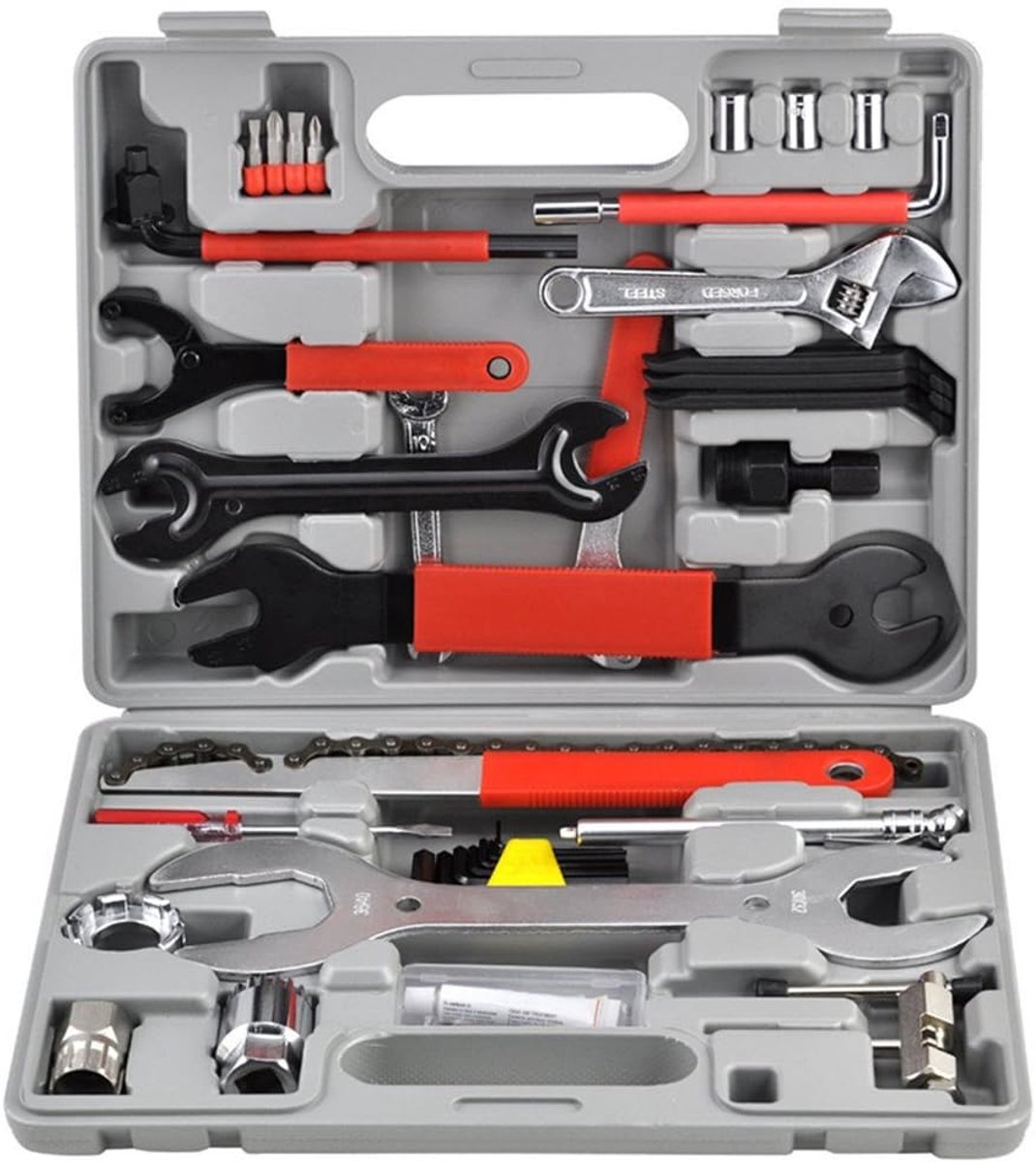 44-Delig Fietsgereedschap - Gereedschapset Fiets - Reparatieset - Fietsmateriaal - Fiets accessories - Fiets Gereedschap en Accessoires