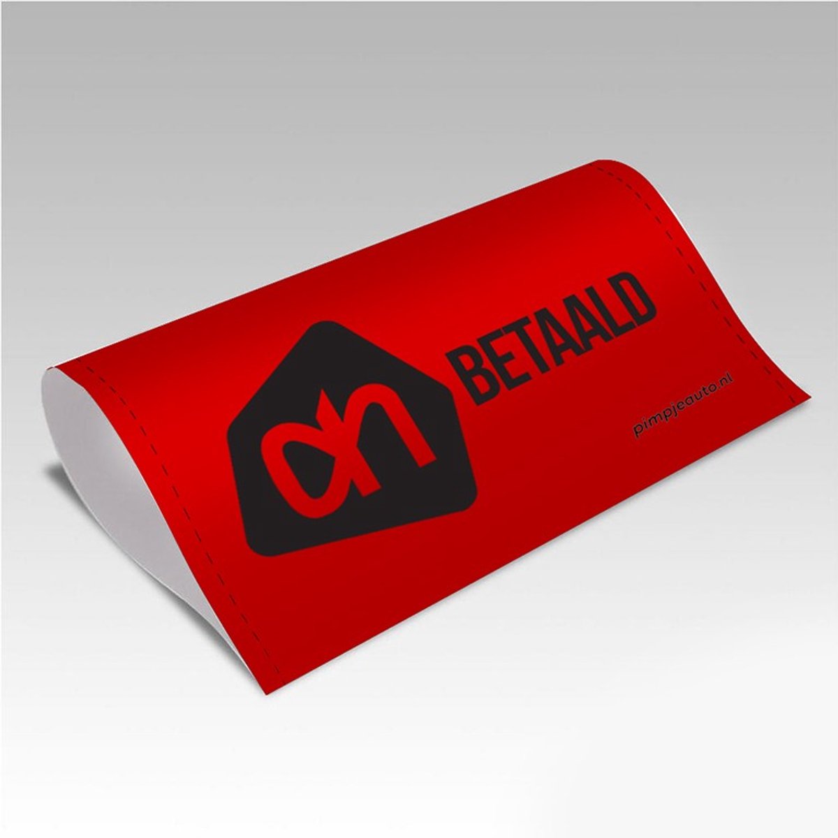 PimpJeAuto-Pimpers-Albert Heijn-Rood-Medium-160x80mm-Zelfklevend