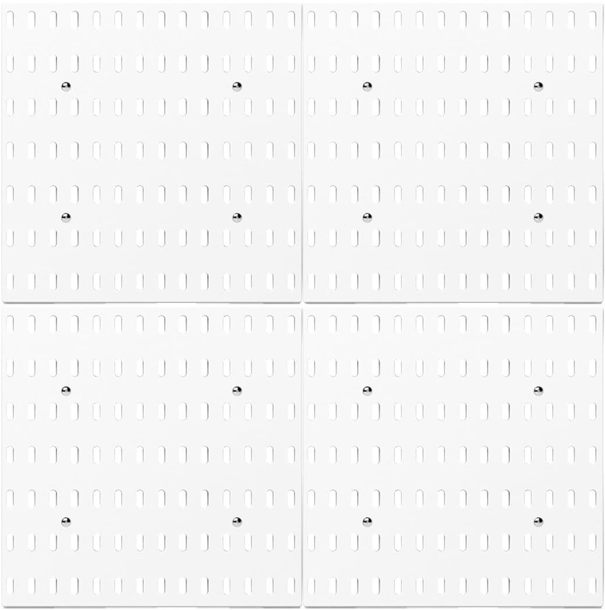 Dailygoods- Pegboard 56x56cm - Wandopslag - Gereedschapswand - Organizers - Gaatjesbord - Opbergsysteem - Ruimtebesparend