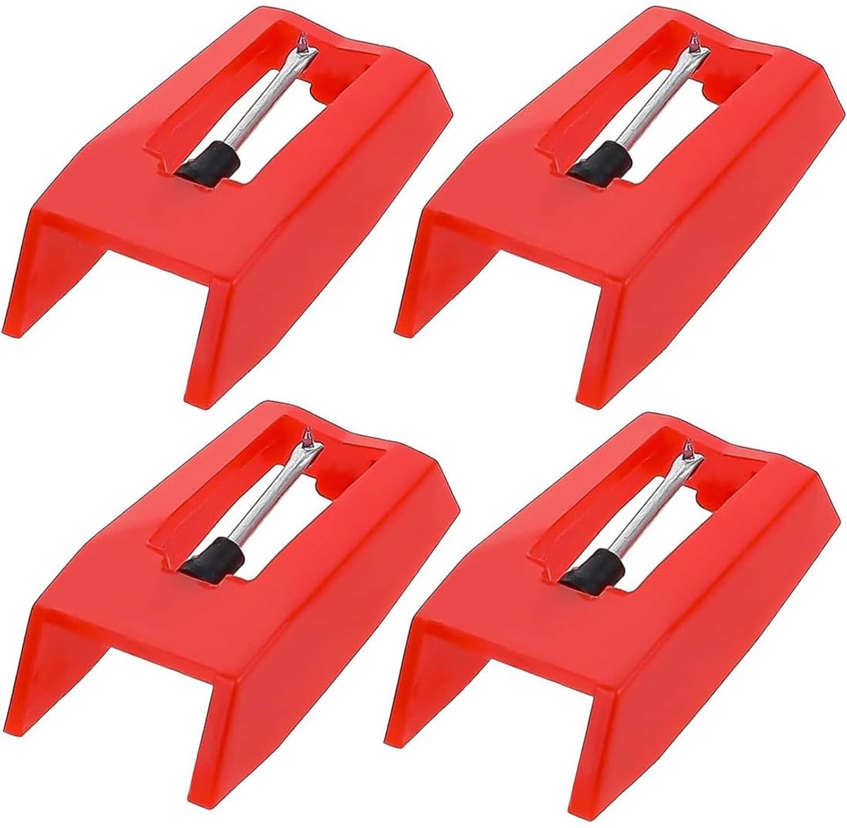 Dailygoods- Platenspelernaald 4-delige set - Vervangende naald - Aandruknaald - Diamantnaald - Hoogwaardig materiaal - Eenvoudige installatie