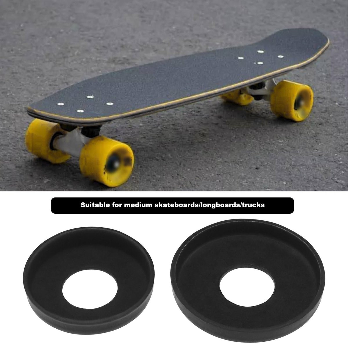 Dailygoods- Bushings Set van 10 - Schokbestendige Rubber Bussen - Skateboard/Longboard - Duurzaam PU - Lichtgewicht - Hoge Elasticiteit - Skateboard Onderdelen