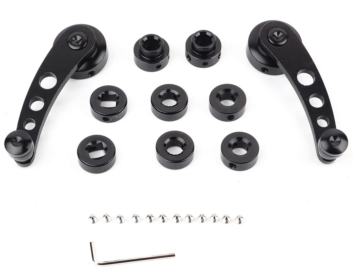 Dailygoods- Raamslinger 2 Stuks - Universele Raamgreep - Legering - Geschikt voor Klassieke Auto's - Inclusief Accessoires - 100% Gloednieuw