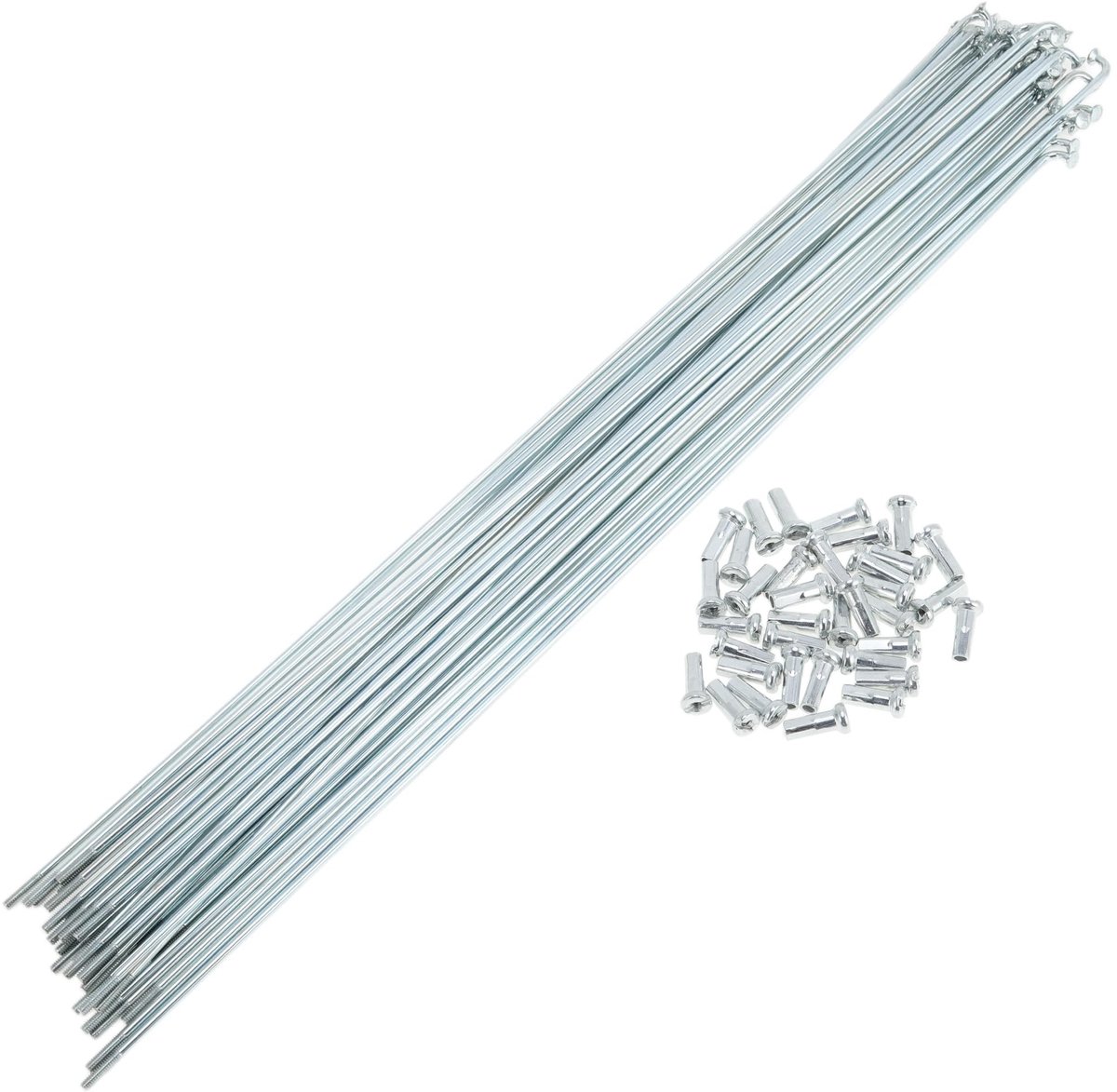 Dailygoods- Fietspaken Set 36 Stuks - 14G Roestvrij Staal - 285mm Lengte - Universele Pasvorm - Galvaniseerd - Goede Taaiheid - Fietsspatten