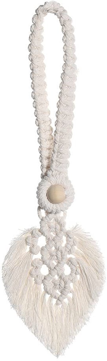 Dailygoods- Gordijn Tiebacks Handgemaakt - 2 Stuks - Decoratieve Touw Holdbacks - Kwastje - Geschikt voor Diverse Dikte Gordijnen - 40x13cm - Gordijnbanden