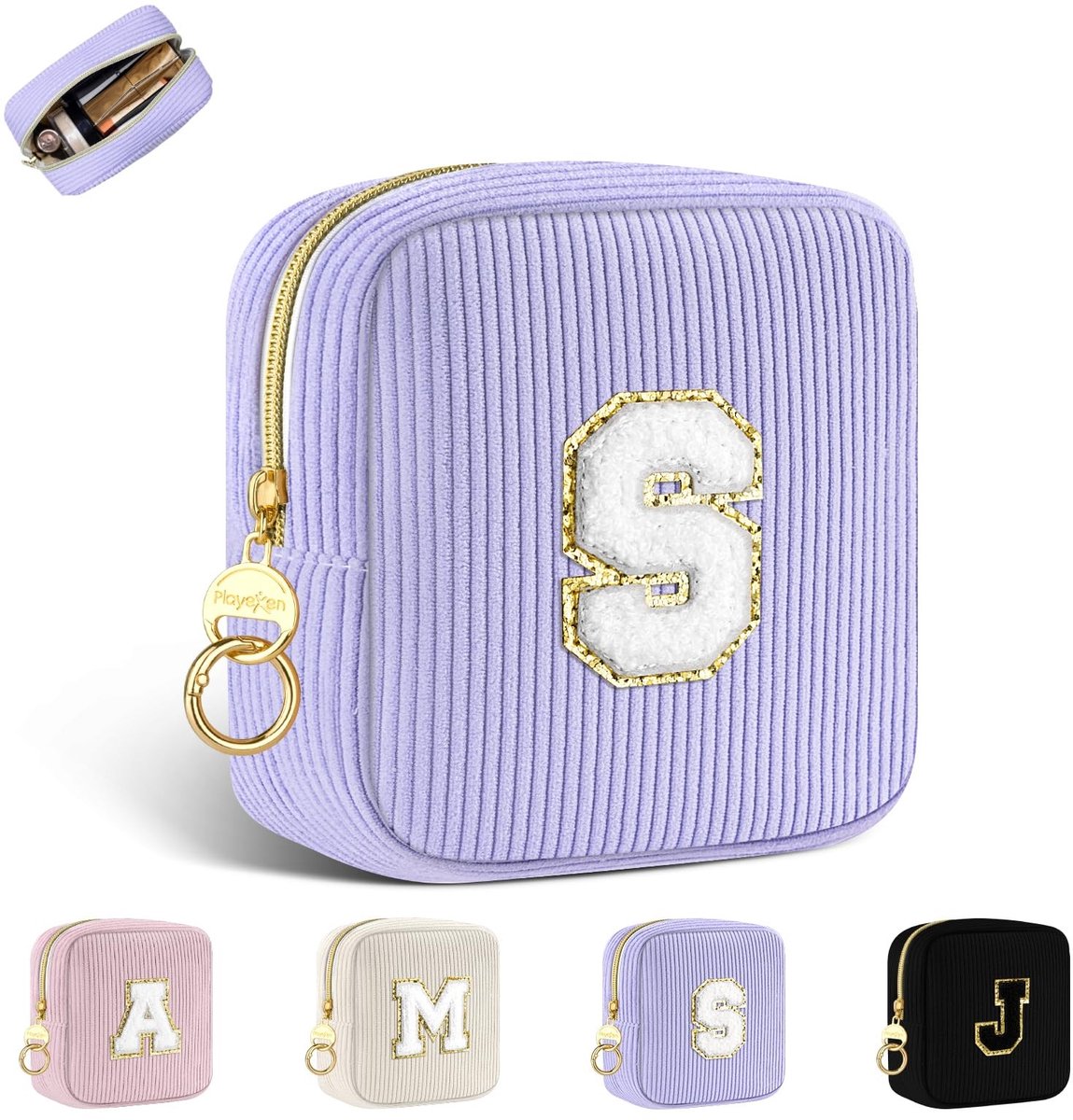 Dailygoods- Make-uptas gepersonaliseerd - mini toilettas - cosmeticatas - make-up organizer - ideaal voor dames - met initialen