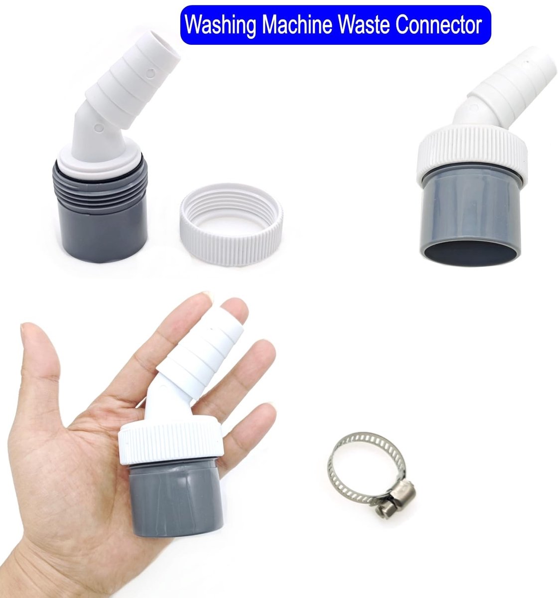 Dailygoods - Afvoeraansluiting voor Wasmachine met Slangklem