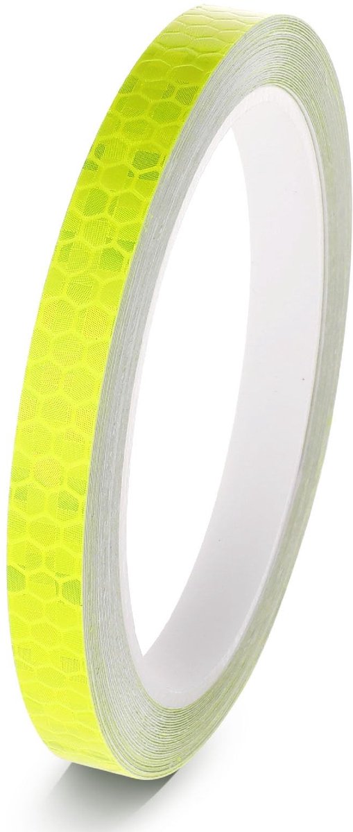Dailygoods- Reflectortape 8 m - Zelfklevend - Neon Plakband - Waarschuwingstape - Reflecterende Sticker - Waterdicht PVC