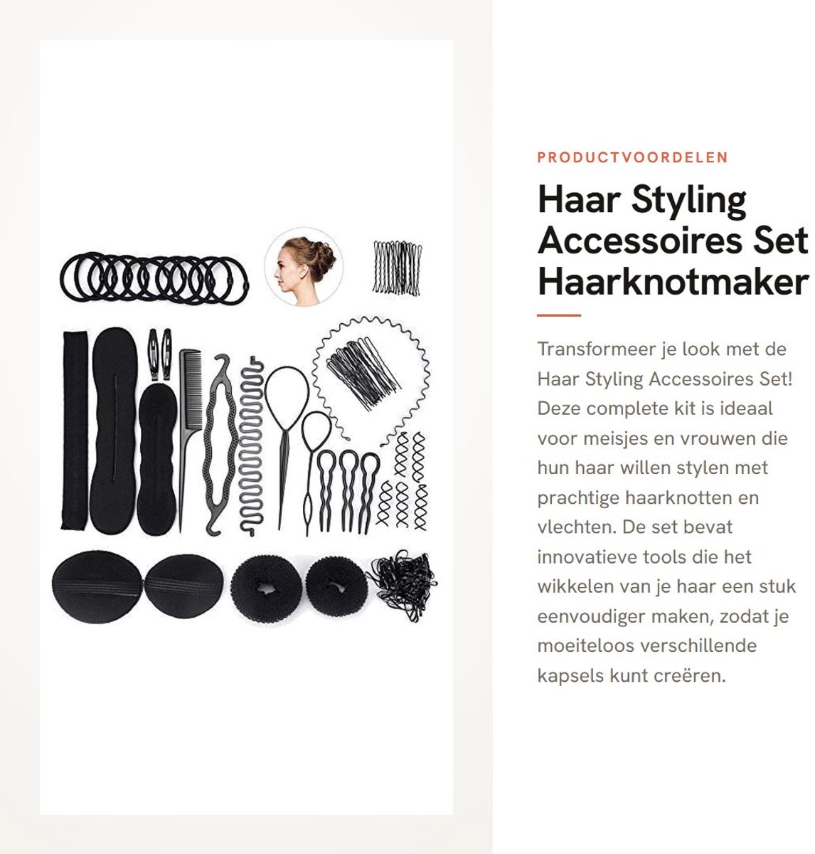 Dailygoods- Haarknotmaker Set - Haarstylingtools - Spiraal Haarknotmaker - Donut Haarknotmaker - Herbruikbaar - Geschikt voor Feesten - Haarstylingtool