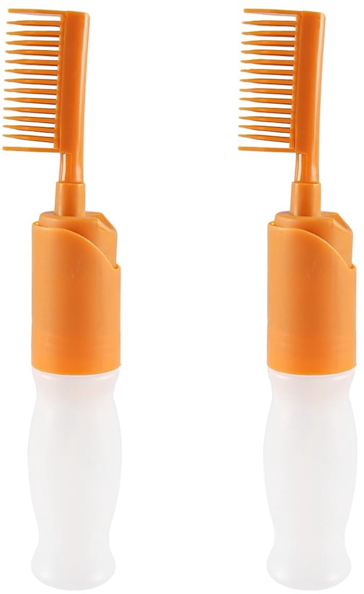 Dailygoods- Haarolie-applicator met Kam - Haarverftool - Shampoofles met Schaalverdeling - Kleur- en Verfkam - Comfortabele Grip - Voor Thuis Kleuren - Haarfles