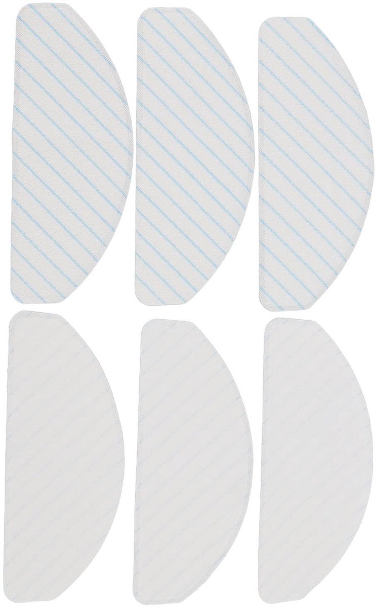 Dailygoods- Mopdoek 6 Stuks - Vervangende Dweilpads - Essentiële Accessoires - Onderhoudsvriendelijk - Sterke Absorptie - Verlengt Levensduur Stofzuiger - Dweilpad