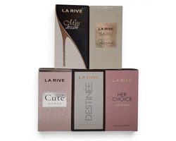 La Rive Dames Parfum Set 5x30 ml Eau de Parfum Mini Geuren Voordeelset Variant B