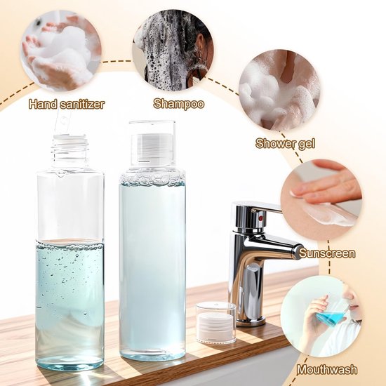 Dailygoods- Tonerfles 150ml - Lege Hervulbare Plastic Fles - 3 Stuks van Dailygoods — afbeelding 5