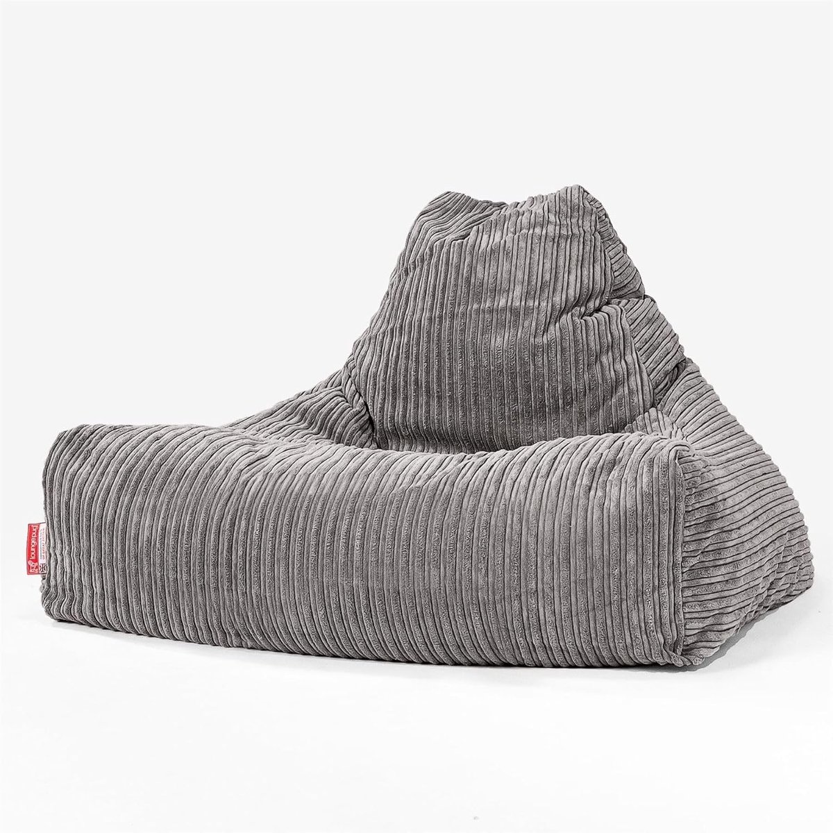 Zitzak Stoel - Poef Lounge - Comfortabel Ontspannen - Kindveilige Rits - 85 x 90 cm - Antraciet Corduroy