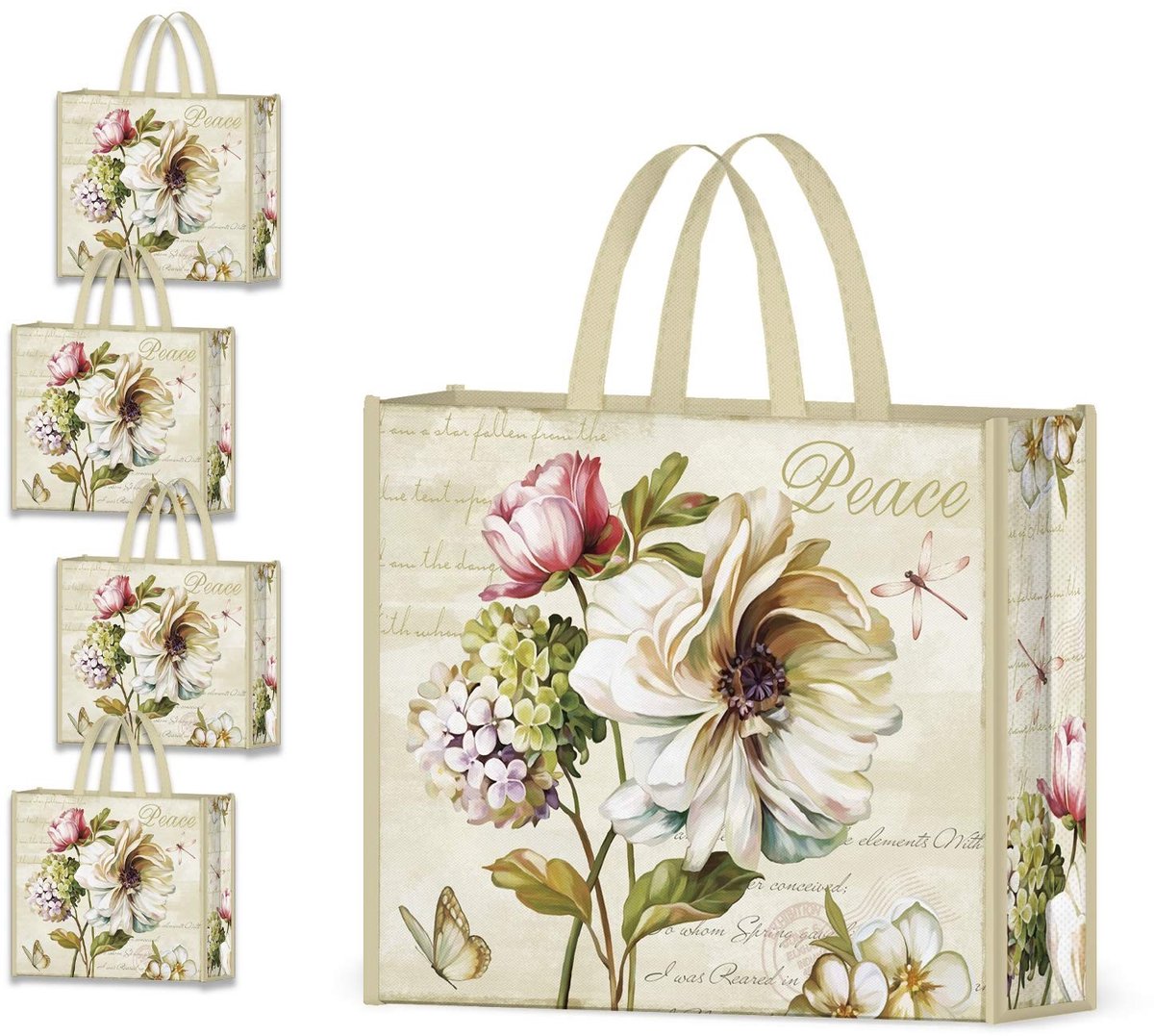 Dailygoods- Boodschappentas 50LBS - Opvouwbaar - Wasbaar - Stevig - Kerstontwerp - Perfecte Cadeau voor Vrouwen/Girls - Tote Bag